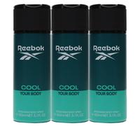 3 x 150ml Reebok Deodorant BodySpray for Men - Cool Your Body