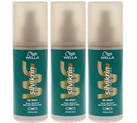 3 x 150ml Wella Silvikrin Dual Benefit Brilliant Shine & Hold Gel Spray - No.3 Strong Hold