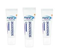 3 x 15ml Sensodyne Rapid Relief Toothpaste Travel Pocket 15ml Size