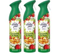 3 X 185 ml Ambi Pur Air Mist Air Freshener Spray - Crumble Di Mele (Apple Crumble)