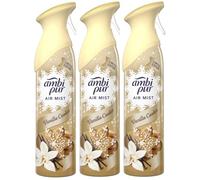 3 X 185 ml Ambi Pur Air Mist Air Freshener Spray - Vanilla Cookie