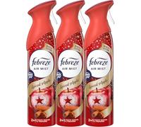 3 X 185 ml Febreze Air Mist Air Freshener Spray - Spiced Apple