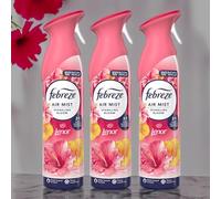 3 x 185ml Air Mist SPARKLING BLOOM Scent Air Freshener-Leaves your home with a beautiful light green fragrance, fresh scent(Total 555ml)