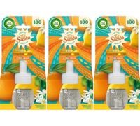 3 x 19ml Air Wick Electrical Plug in Air Freshner Oil Refills - La Siesta (Citrus Fresh)