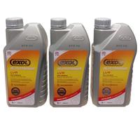 3 x 1LTR EXOL LVA SYNTHETIC AUTOMATIC TRANSMISSION OIL, A LOW VISCOSITY ATF FLUID SUITABLE FOR 6, 8 AND 9 SPEED UNITS PRODUCED BY ZF AND 5, 7 AND 9 SPEED AUTOMATIC TRANSMISSIONS BY MB