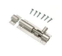 3 X 2 1/2 Inches Brushed Aluminium Bathroom Door Bolt Slide Catch Latch