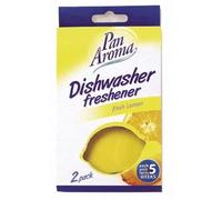 3 x 2 Pack Pan Aroma Dishwasher Freshener Fresh Lemon Each Unit Last 5 Weeks