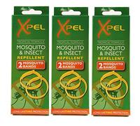 3 x 2 x Adult Xpel Tropical Formula Mosquito/Insect Repellent Bands (Deet Free) by Xpel
