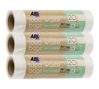 3 x 20 Food Waste Bags 5L - 60 Pack Compostable Food Waste Bags, Biodegradable Bin Liners for Kitchen Caddy Bin, Green 5 Litre Compost Bin Bags, Strong Small Bin Liners