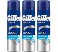 3 x 200ml Gillette Series Moisturising Shave Gel with Cocoa Butter