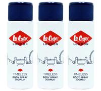 3 x 200ml Lee Cooper Deodorant Body Spray - Timeless