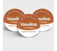 3 x 20g Vaseline Lip Therapy COCOA BUTTER - Deeply Moisturises to Soothe, Heal, and Protect Dry and Chapped lips