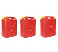 3 x 20L 5 Gallon Plastic Water Storage Jerry Can Tank Container For Camping Hiking Travelling Storage Bag Carrier Gallon Bucket Barrel for Campervan water Storage Tank