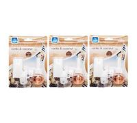3 x 20ML Pan Aroma Plug In Air Freshener Vanilla & Coconut Freshens And Conditions