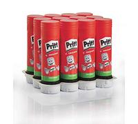 3 X 22 gm Solid Washable Non Toxic Stick Glue, Red, Pack of 12