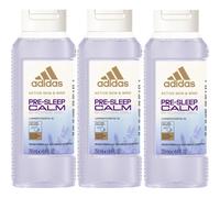 3 x 250ml Adidas Pre-Sleep Calm Shower Gel with Lavender Essential Oil