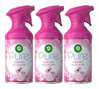 3 x 250ml Air Wick Pure Air Freshner Spray - Cherry Blossom