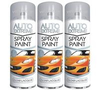 3 x 250ml Clear Lacquer Spray Paint Cans All Purpose DIY Spray Paint Clear Coat Spray Paint