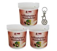 3 x 250ml Horse Chestnut and vine leaf gel from Pullach HOF, Horse Chestnut Balsam