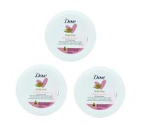 3 x 250ml Tubs Dove Body Love Beauty Cream For Face & Body