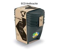 (3 x 25L set) Sorting Bins Recycling Segregation Waste Stackable Lidded Sticker Dustbin 25L