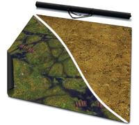 3 x 3 feet Double-Sided Rubber Battle Mat: Erdhexe + Hagland