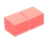 3 x 3 Inch Fluorescent Sticky Notes, 12 Pack Colorful Self-Stick Note Pads 100 Sheets/Pad Memo Post for Home Office Business, Red(Pink)