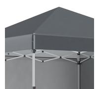 3 x 3 (M) Pop Up Gazebo Event Shelter with 2 Sidewalls, Weight Bags, Dark Grey