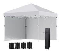 Outsunny 3 X 3 (M) Pop Up Gazebo Event Shelter with 2 Sidewalls, Weight Bags84C-