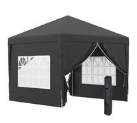 3 x 3 Meters Pop Up Water Resistant Gazebo Wedding Camping Party Tent Canopy Marquee with Carry Bag and 2 Windows