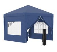 3 x 3 Meters Pop Up Water Resistant Gazebo Wedding Camping Party Tent Canopy Marquee with Carry Bag and 2 Windows