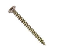 3 x 30 mm Countersunk Wood Screws, Yellow Zinc Timber Screws, Flat Head Deep Thread Self-Tapping Universal Hardened Steel Pozi/Phillips Fasteners for Construction, Decking and Woodwork(50 pcs)