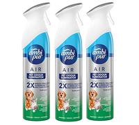 3 X 300 ml Ambi Pur Air Pet Odour Eliminator Air Freshener Spray