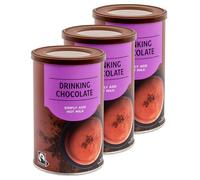 3 x 300g Premium Drinking Chocolate Powder in Tins, Made with 2 Ingredients, Simply Add Hot Milk, 900g