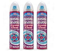 3 x 300ml Aristowax Window Glass Cleaners Spray Invisible Foaming Surface Shine Mirrors Cleaning No Drip Bottles 300ml