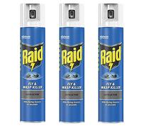3 x 300ml Fly & Wasp Killer Spray Pest Control Indoors Outdoors