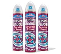 3 x 300ml INVISIBLE WINDOW Foaming Glass Cleaner, Crystal Clear - No Drip, Streak-Free for Windows & Mirrors (ARIST0WAX)