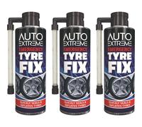 3 x 300ML QUICK FIX CAR EMERGENCY FLAT TYRE PUNCTURE REPAIR INFLATE