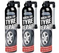 3 x 300ml Quick Fix Tyre Emergency Temporary Puncture Sealant Wheel Repair Car