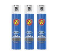 3 x 300ml Ra!d Rapid Action Flying Insect Killer Spray - Total 900ml | Fast Indoor Fly & Wasp Killer with Neutral Scent - Eliminates Insects Quickly