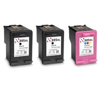 3 X 305XL Black and Colour Refilled Ink Cartridges For HP Envy Pro 2800e Printer 2710e 2720e 2721e 2722e 2723e 2724e 2810e 2820e 2822e 4100e 4120e 4122e 4130e 4210e 4220e 4222e 6010e 6020e 6022e 6030e