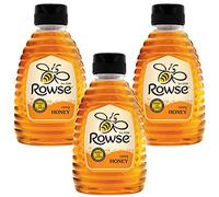 3 x 340g Runny Clear Honey Sqeezy Bottle Breakfast Pancake Porridge