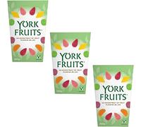 3 x 350g Assorted Fruit Falvour Jellies Lemon Cherry Raspberry Mandarin Strawberry Lime Jelly Fruits