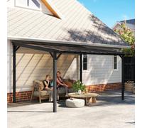 3 x 4.3m Pergola Kit Gazebo with UPF 50+ and Waterproof Polycarbonate Roof