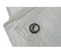 3 x 4 m Strong White Tarpaulin Army Waterproof Camping Ground Sheet & Outdoor