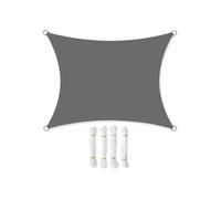 3 x 4 m Sun Shade Sail Smoky Grey