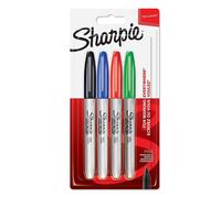 3 x 4 Packs (12 Total) Sharpie Fine Tip Permanent Ink Marker Pens Multicoloured