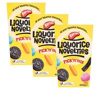 3 X 400g Barratt Liquorice Novelties Pick N Mix Carton