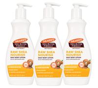 3 x 400ml Palmer’s Raw Shea Butter Body Lotion - Deep Moisture, Nourishes & Soft