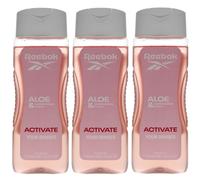3 x 400ml Reebok Shower Gel for Women - Activate Your Senses